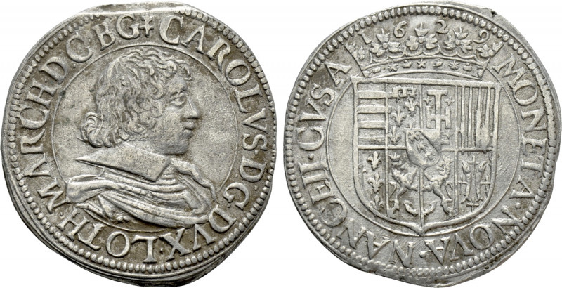 FRANCE. Lorraine. Charles IV (1625-75). Teston (1629). Nancy. 

Obv: CAROLVS D...