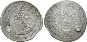 HOLY ROMAN EMPIRE. Leopold I (1657-1705). 3 Kreuzer (1698). Pressburg