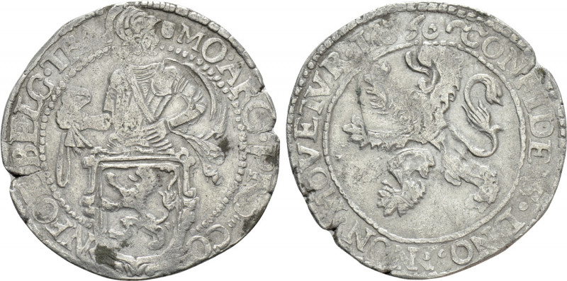 NETHERLANDS. Utrecht. 1/2 Lion Dollar or Leeuwendaalder (1656). 

Obv: MO ARG ...