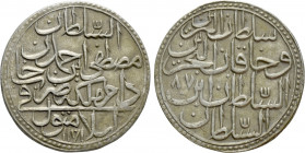 OTTOMAN EMPIRE. Mustafa III (AH 1171-1187 / AD 1757-1774). Zolta. Islambol (Istanbul). Dated AH 1171//XX87 (1774 AD)