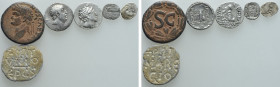 6 Greek and Roman Coins etc