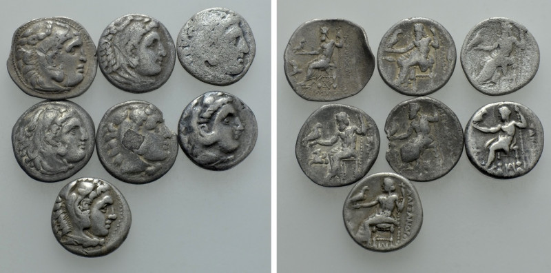 7 Greek Drachms. 

Obv: .
Rev: .

. 

Condition: See picture.

Weight: ...