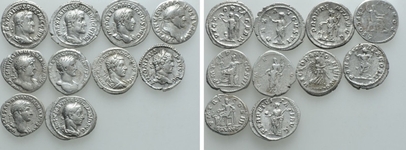 10 Roman Denarii. 

Obv: .
Rev: .

. 

Condition: See picture.

Weight:...