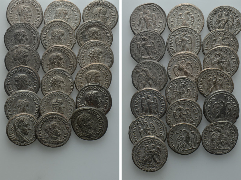 18 Roman Provincial Tetradrachms. 

Obv: .
Rev: .

. 

Condition: See pic...