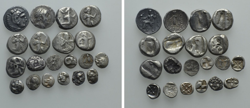 20 Greek Coins. 

Obv: .
Rev: .

. 

Condition: See picture.

Weight: g...