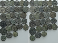 30 Roman Coins; Some Tooled