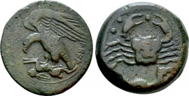 SICILY. Akragas. Ae Hemilitron (Circa 415-406 BC)