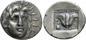 CARIA. Rhodes. Hemidrachm (Circa 170-150 BC). Anaxidotos, magistrate