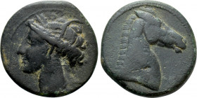 CARTHAGE. Ae (Circa 300-264 BC). Mint on Sardinia