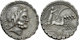 Q. ANTONIUS BALBUS. Serrate Denarius (83-82 BC). Rome