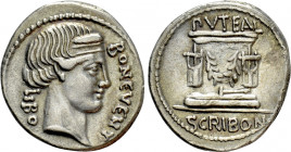 L. SCRIBONIUS LIBO. Denarius (62 BC). Rome