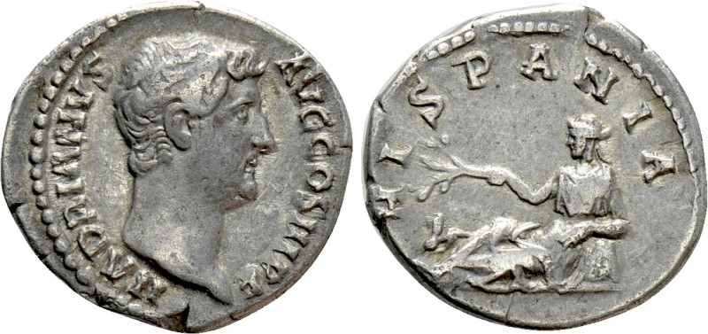 HADRIAN (117-138). Denarius. Rome. "Travel Series" issue. 

Obv: HADRIANVS AVG...