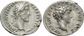 ANTONINUS PIUS with MARCUS AURELIUS as Caesar (138-161). Denarius. Rome