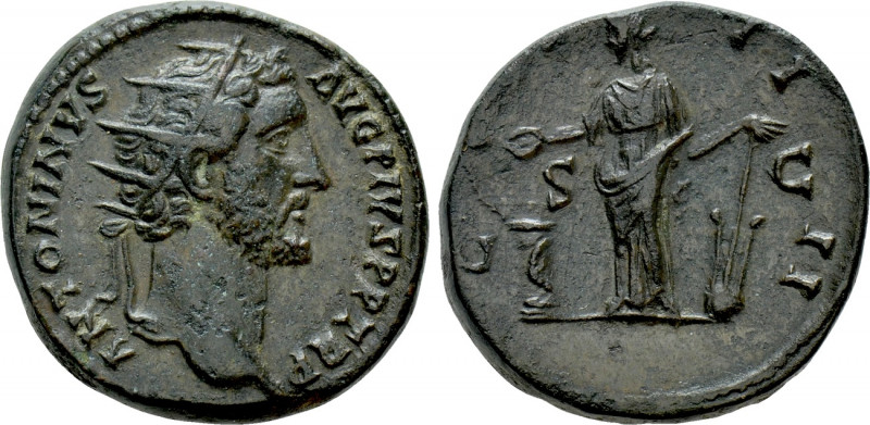 ANTONINUS PIUS (138-161). Dupondius. Rome. 

Obv: ANTONINVS AVG PIVS P P TR P....