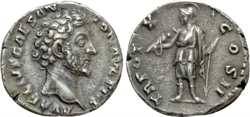 MARCUS AURELIUS (Caesar, 139-161). Denarius. Rome. 

Obv: AVRELIVS CAES ANTON ...