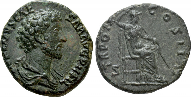 MARCUS AURELIUS (Caesar, 139-161). As or Dupondius. Rome. 

Obv: AVRELIVS CAES...