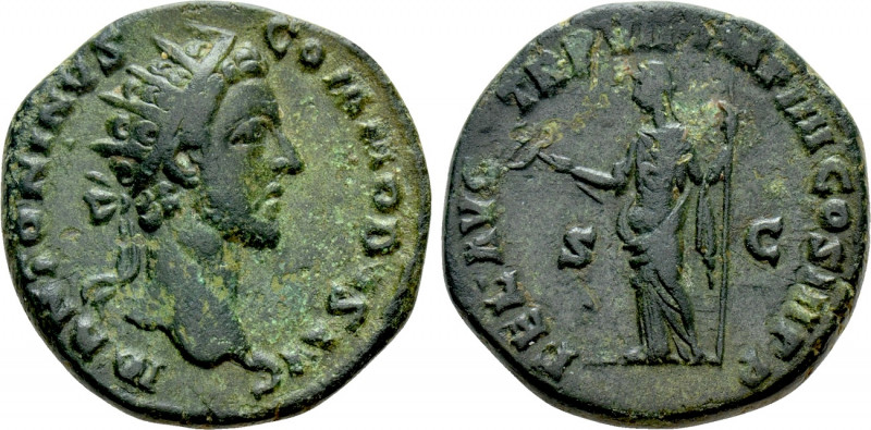COMMODUS (177-192). Dupondius. Rome. 

Obv: M ANTONINVS COMMODVS AVG. 
Radiat...
