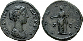 CRISPINA (Augusta, 178-182). Dupondius or As. Rome