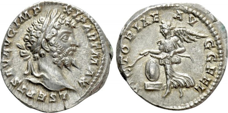 SEPTIMIUS SEVERUS (193-211). Denarius. Rome. 

Obv: L SEPT SEV AVG IMP XI PART...