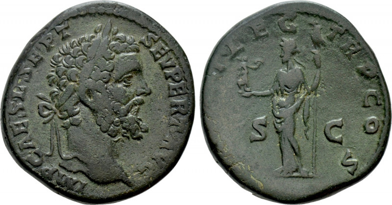 SEPTIMIUS SEVERUS (193-211). Sestertius. Rome. 

Obv: IMP CAES L SEPT SEV PERT...