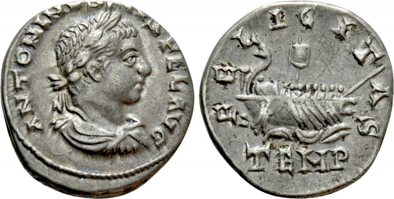 ELAGABALUS (218-222). Denarius. Antioch. 

Obv: ANTONINVS PIVS FEL AVG. 
Laur...