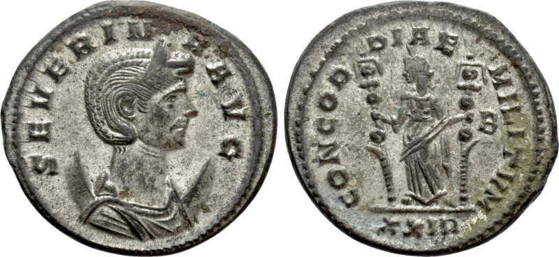 SEVERINA (Augusta, 270-275). Antoninianus. Rome. 

Obv: SEVERINA AVG. 
Diadem...