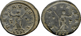 PROBUS (276-282). Antoninianus. Ticinum. Reverse brockage