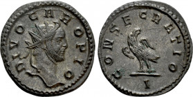 DIVUS CARUS (Died 283). Antoninianus. Lugdunum