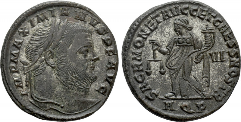 MAXIMIANUS HERCULIUS (286-305). Follis. Aquileia. 

Obv: IMP MAXIMIANVS P F AV...