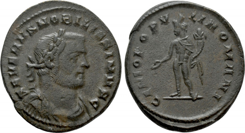 SEVERUS II (Caesar, 305-306). Follis. Londinium. 

Obv: SEVERVS NOBILISSIMVS C...