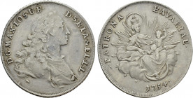 GERMANY. Bavaria. Maximilian III Joseph (1745-1777). 1/2 Taler (1754)