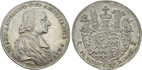 GERMANY. Eichstätt. Johann Anton III (1781-1790). 1/2 Thaler (1783)