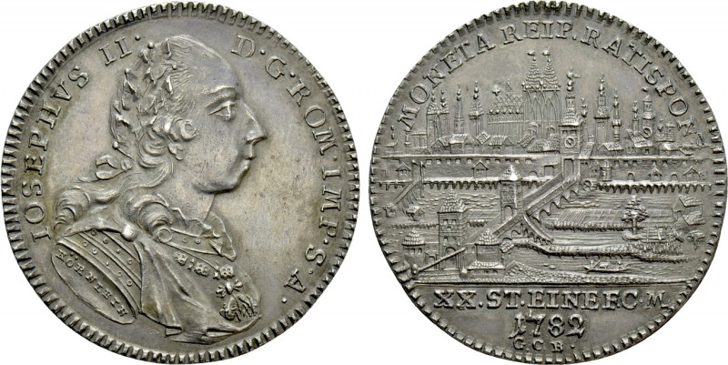 GERMANY. Regensburg. Joseph II (1765-1790). 1/2 Taler (1782). 

Obv: IOSEPHVS ...