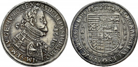 HOLY ROMAN EMPIRE. Rudolf II (Emperor, 1576-1612). Taler (1610). Hall