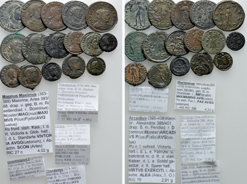 16 Folles and Antoniniani. 

Obv: .
Rev: .

. 

Condition: See picture.
...