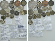 16 Medieval and Modern Coins; Germany, Bavaria etc