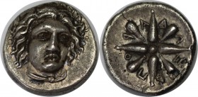 Griechische Münzen, CARIA. SATRAPEN. Pixodaros, 340-334 v. Chr. AR-1/4 Drachme, 0,83 g. Apollokopf fast v. v. mit Lorbeerkranz//Achtstrahliger Stern. ...