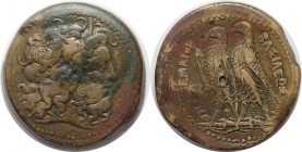Griechische Münzen, AEGYPTUS. Königreich der Ptolemäer, 285-246 v.Chr., Bronze. 74.77g. 42mm. Sehr schön