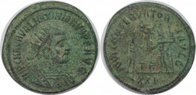 Römische Münzen, MÜNZEN DER RÖMISCHEN KAISERZEIT. Maximianus Herculius, 286-310 n.Chr, Antoninianus. Kopf des Kaisers / Kaiser und Jupiter. TP in cent...