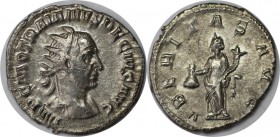 Römische Münzen, MÜNZEN DER RÖMISCHEN KAISERZEIT. Philip I The Arab. Double Denarius, 244-249. 3.26gr. Silber. RIC 28f. Vorzüglich