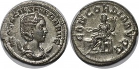 Römische Münzen, MÜNZEN DER RÖMISCHEN KAISERZEIT. Rom. Otacilia Severa 244 - 249 n. Chr., Antoninianus 247 n. Chr, 4.44 gms. Silber. RIC 126. Stempelg...