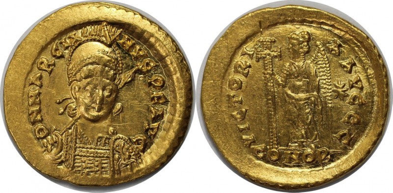 Römische Münzen, MÜNZEN DER RÖMISCHEN KAISERZEIT. Marcianus (450-457 n. Chr). AV...