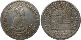 RDR – Habsburg – Österreich, RÖMISCH-DEUTSCHES REICH. Osterreich-Kaiserreich-Erzherzog. Ferdinand (1564-1595). Taler o. J., Hall (Tirol) Silber. (M./T...