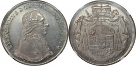 RDR – Habsburg – Österreich, RÖMISCH-DEUTSCHES REICH. Taler 1790 M, Salzburg. Silber. Dav. 1265. NGC MS-62