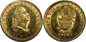 Altdeutsche Münzen und Medaillen, AUGSBURG. Mit Titel Franz I. Dukat 1763, Gold. Forster 61. Friedberg 310. Vorzüglich-stempelglanz