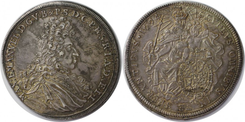 Altdeutsche Münzen und Medaillen, BAYERN. Maximilian II. Emanuel (1679-1726). 1 ...