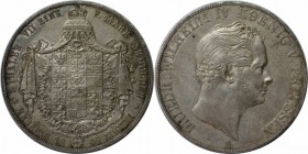 Altdeutsche Münzen und Medaillen, BRANDENBURG IN PREUSSEN. Fiedrich Wilhelm IV. (1840-1861). Vereinsdoppeltaler 1845 A, Silber. Jaeger 74. Thun 258. A...