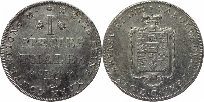 Altdeutsche Münzen und Medaillen, BRAUNSCHWEIG-WOLFSBURG. Karl Wilhelm Ferdinand...