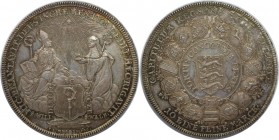 (66) Atdeutsche Münzen und Medaillen, EICHSTÄTT. BISTUM. Sedisvakanz 1757. Konv.-Taler 1757 MF, Nürnberg. 27.93 g. Silber. Dav. 2208. Stempelglanz