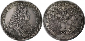 Altdeutsche Münzen und Medaillen, HALL. Taler 1712 GFN, 29.18 g. Silber. KM 17. Dav. 2276. Vorzüglich